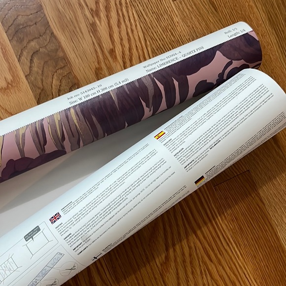 Anthropologie House of Hackney Limerance Wallpaper Rose Quartz Mauve - Picture 14 of 16